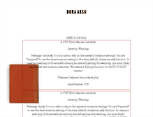 Tablet Screenshot of journal.boraaksu.com